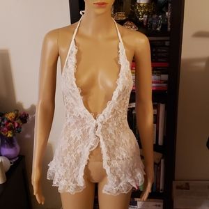 New - Lace Plunge Escante Collection Sexy Lingerie